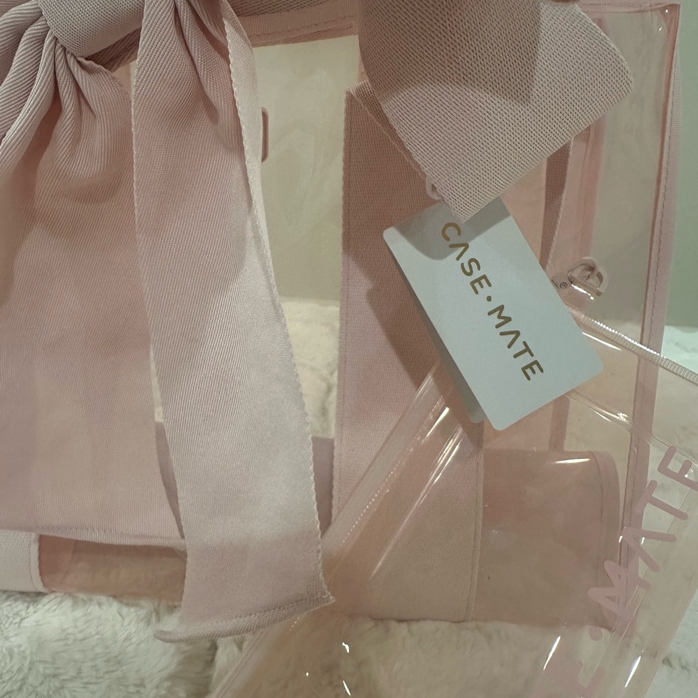 Case-Mate Pink Transparent Bow Hair Accessory - Picture 3 of 3